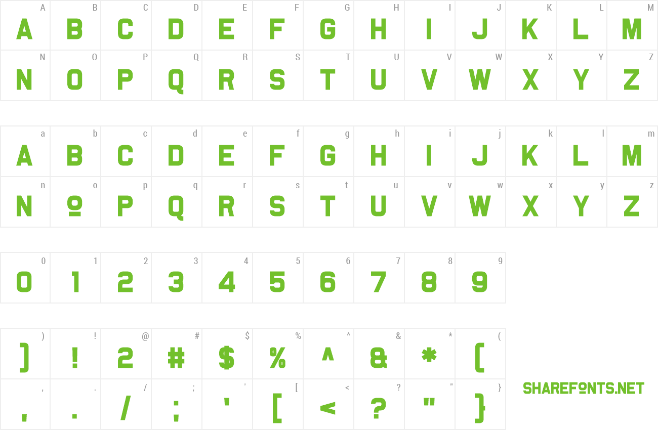 Font Somerton Dense preview